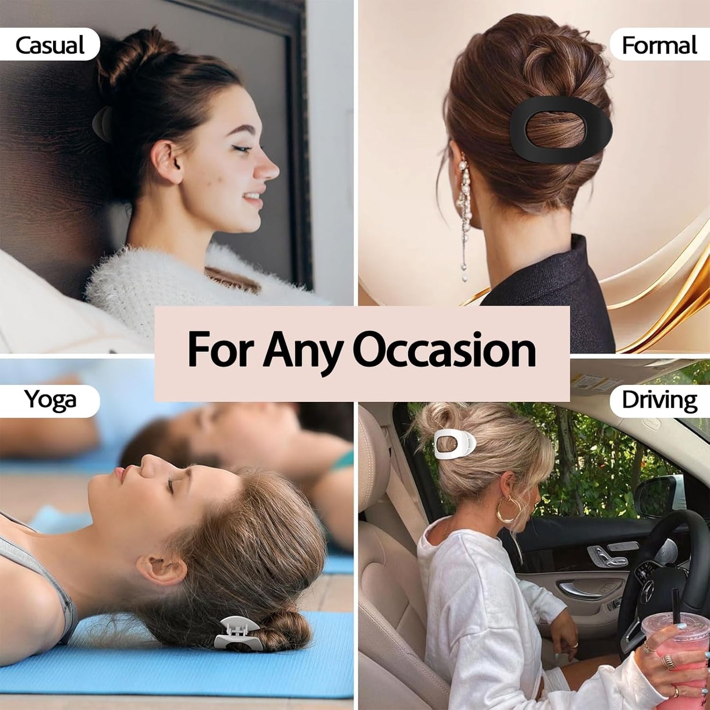 Luxe DriveComfy Hair Clip Set - Drive Pretty, Rest Easy ππββοΈ