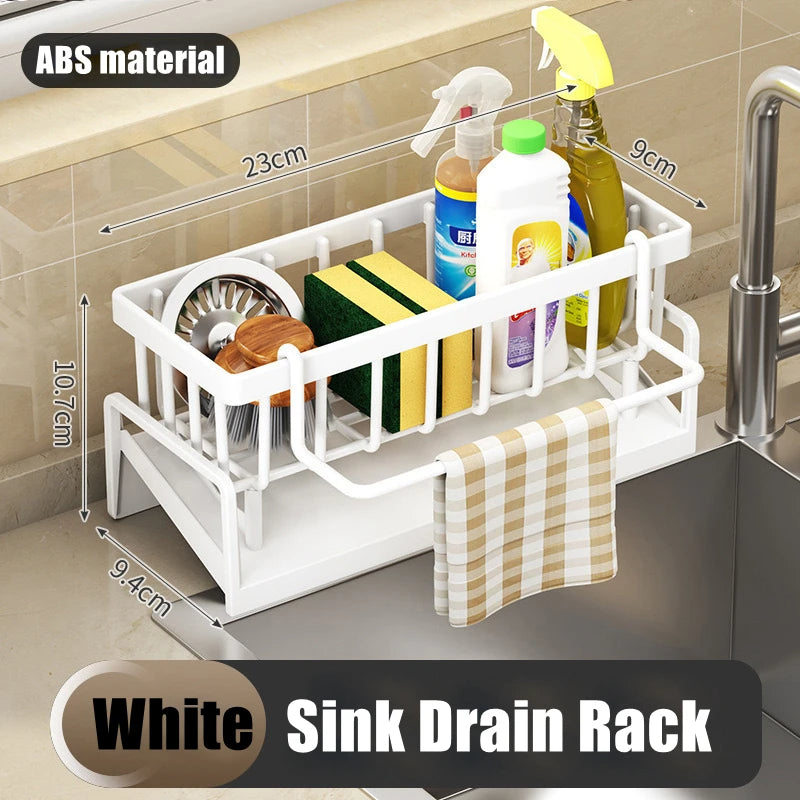 Stainless Steel Self-Draining Sink Shelf