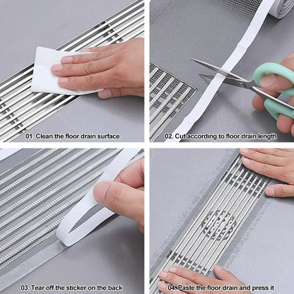 Disposable Shower Drain Net Sticker - 5 Meter