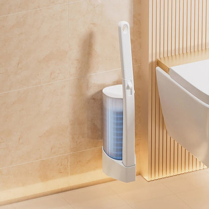 Wall-Mounted Disposable Toilet Brush