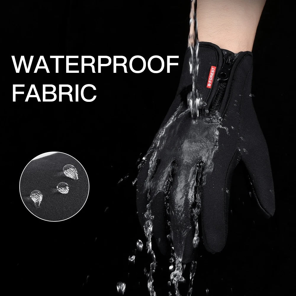 Showing water proof of the gloves